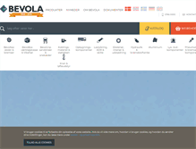 Tablet Screenshot of bevola.dk